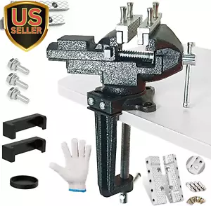 Dual-Purpose Combined Bench Vise or Table Vise, Multifunctional Jaw, Universal R - Picture 1 of 8