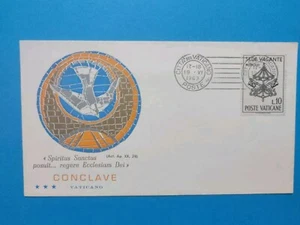 CONCLAVE - VATICANO BUSTA CON FRANCOBOLLO PRIMO GIORNO FDC - Foto 1 di 2