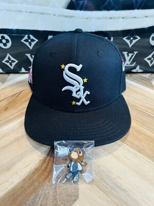 7 1/4 F City Kayne West Yeezy Homecoming Hat Chicago White Sox Black No Pin - Picture 1 of 5