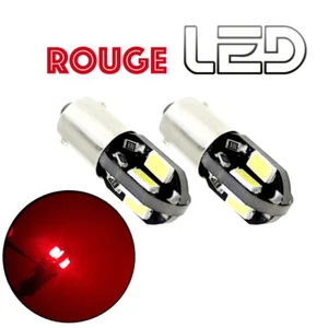 2 LED-Lampen ROT ROT BA9s T4W Deckenleuchte Lesestock Anti-Fehler - Bild 1 von 2