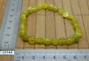Bracelet JASPE CITRON (LEMON) en pierre roulée naturelle belle qualité et solide - Picture 1 of 2