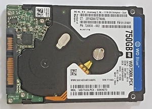 750 GB SATA Western Digital WD7500LPCX-60KHST0 5400rpm 16MB HDD 2.5 " Hard Drive - Picture 1 of 1