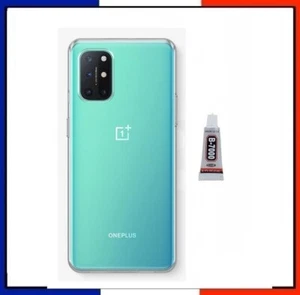 Vitre arrière ONEPLUS 8T Bleu Turquoise cache batterie coque Lentille + LOGO - Photo 1 sur 1