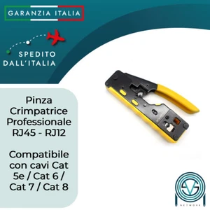 Crimpzange Stecker RJ45 / RJ12 für Ethernet Kabel CAT5 CAT6 CAT7 CAT8 ADSL - Bild 1 von 4