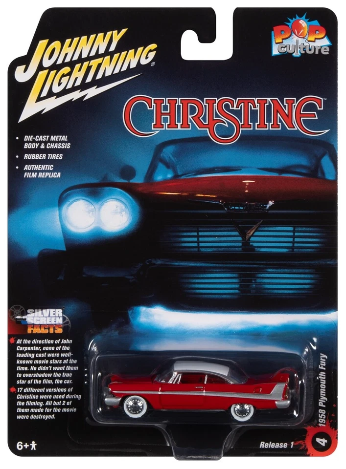 Johnny Lightning 1/64 CHRISTINE 1958 PLYMOUTH FURY  JLPC010 - Image 1 of 1