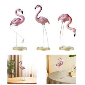 Flamingo Resin Statue Bird Sculpture Weddings Decor Porch Garden Figurine - Picture 1 of 18