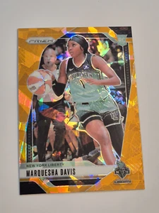 2024 Panini Prizm WNBA Marquesha Davis RC Rookie Orange Cracked Ice Liberty - Foto 1 di 2
