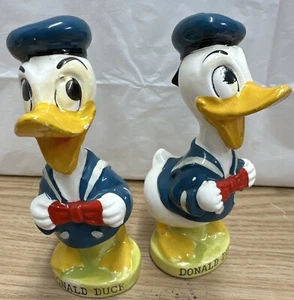 VTG Donald Duck Hand Painted Ceramic S&P Shakers 1960’s WD-32 “WDP” JAPAN 6B - Bild 1 von 7