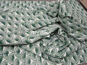 Indian Reversible Kantha Quilt Kantha Bedspread Throw Cotton Blanket Gudari Boho - Picture 1 of 5
