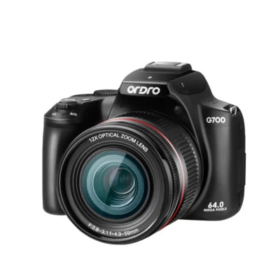 Цифровая видеокамера видеокамера ORDRO G700 64 МП 4K WiFi 12-кратный оптический зум O3K5 - Изображение 1 из 4