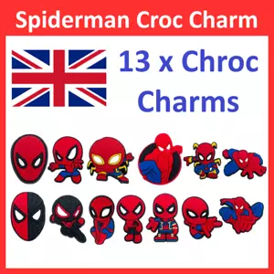 Spiderman Schuhe Charms für Kroko Clog Sandalen (13er Set) - Bild 1 von 2