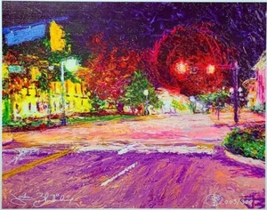 Downtown Jackson, TN Limited Edition 11x14 Linen Fine Art Print Signed #d /300 - Picture 1 of 3