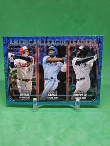 2024 Topps Shohei Ohtani American League Leaders Blue Foil /999 #179 - Bild 1 von 1