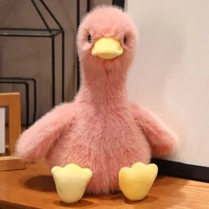 Duck Pink 18 Inch Stuffed Animal Plush Toys Toddler Fluffy Dolls Kids Gifts - Picture 1 of 2