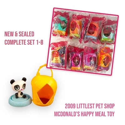 LPS Littlest Pet Shop Bobblehead McDonalds Happy Meal Toy 2009 Complete Set 2 - Image 1 of 3