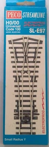 Peco SL-E97 Electrofrog small radius Y turnout, HO / 00 ,NEW - Picture 1 of 3