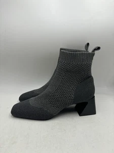 Vivaia Melissa Square Toe Block Heeled Boots EU 38 US 7-7.5 Gray NWOB NEW - Picture 1 of 8