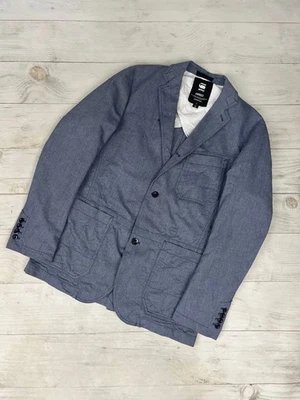 Blazer masculino G star Blake tamanho G azul - Imagem 1 de 4