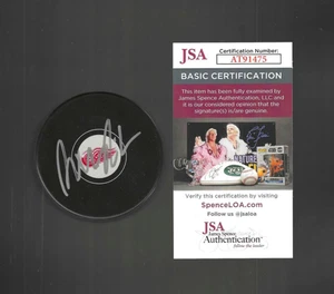 Axel Sandin-Pellikka Signed Detroit Red Wings Puck JSA COA - Picture 1 of 1