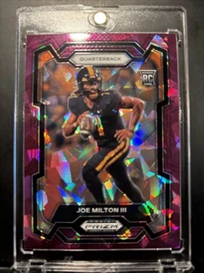 Selecciones del draft de Panini Prizm 2024 #157 Joe Milton III Purple Ice Prizms - Imagen 1 de 3