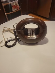 Vintage 1970s Western Electric Sculptura Touchtone Telephone Brown - Not Tested - Picture 1 of 8
