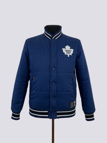 BURBERRY Giacca reversibile NHL Toronto Maple Leafs logo Majestic Athletic blu taglia M