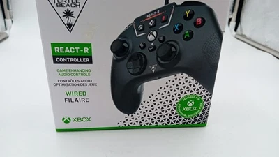 Turtle Beach REACT-R Controller Nero Xbox Series X|S One PC Cablato USB - Usato - Immagine 1 di 4