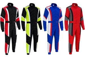 TK Go Kart Racing Suit One Piece Poly Cotton Overalls, Rally Karting Sim Racing - Picture 1 of 48