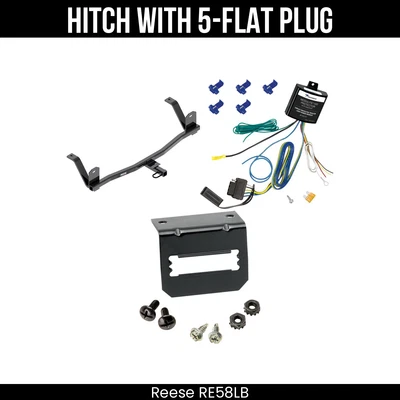 Сцепное устройство Reese для прицепа + 5-полосная проводка для 17–21 Chevy Bolt EV 77956 1–1/4 дюйма приемник - Изображение 1 из 4