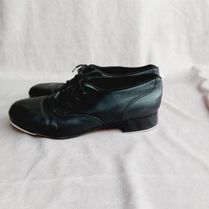 Bloch Shokwave Leather Tap Shoes Women's Sz 8 1/2 M #1 Tap Lace Up - Picture 1 of 11