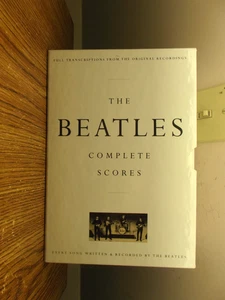 LKE NEW THE BEATLES COMPLETE SCORES HARDBACK BOOK W/HARD SLIP COVER - Picture 1 of 2