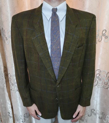 Abrigo blazer deportivo clásico vintage Hugo Boss tela Loro Piana lana cachemir 42R Foto 1 de 4