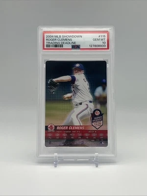 2004 MLB Showdown Trading Deadline Roger Clemens Super Season FOIL #115 PSA 10 - Image 1 of 2