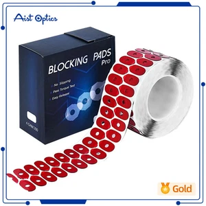 1000pcs Lens Edger Non-slip Edging Blocking Pad Optical Adhesive Sticker - Picture 1 of 20
