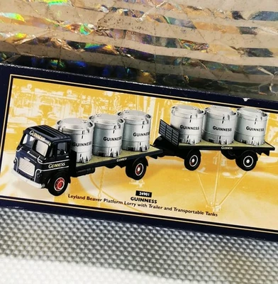 Corgi Guinness Leyland Beaver Platform Lorry With Trailer And Transporter Tanks - Image 1 of 4