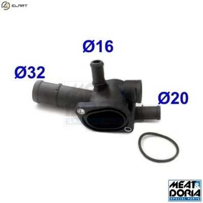 COOLANT FLANGE 93175 FOR SKODA SUPERB/II OCTAVIA LAURA ROOMSTER/Praktik FABIA - Image 1 of 4