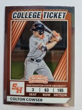 2022 Elite Extra Edition College Tickets Optic #CTO-31 Colton Cowser