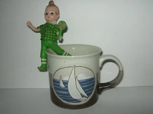 Otagiri Sailboats Racing Horizon Seascape Nautical Mug Cup Japan - Picture 1 of 6