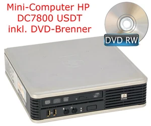 Mini-PC Computer HP Deskpro DC7800 Ultraslim 2 GB RAM DVDRW Core2Duo CPU 8xUSB - Picture 1 of 7