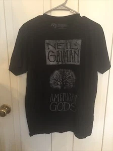 A Novel by Neil Gaiman American Gods T Shirt Medium - Picture 1 of 3