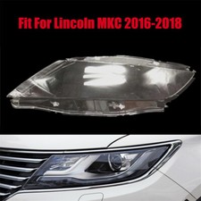 Fit For Lincoln MKC 2016-2018 Headlight Headlamp Clear Lens Left Cover 1Pcs