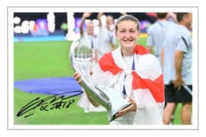 ELLEN WHITE Signed Autograph 6X4 PHOTO Gift Print ENGLAND EURO 2022 Lionesses - Picture 1 of 1