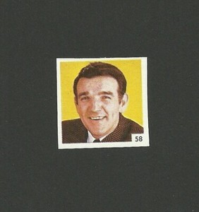 Alan Freeman #58 Rare 1965 UK Sticker Stamp Jimmy Tarbuck's Gallery of Stars