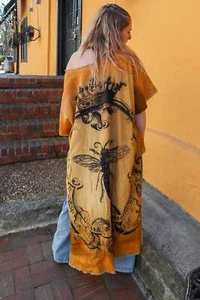 Queen Bee Hi Low Boho Summer Printed Top - Picture 1 of 7