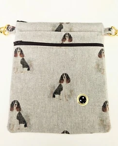 Spaniels Fabric Dog Walking Bag - Picture 1 of 6
