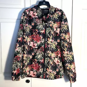 Chaqueta de Lluvia Paisley y Gris Hombres Grande Floral Serpientes Trópicas Oscuras Con Capucha Cremallera Completa - Imagen 1 de 13