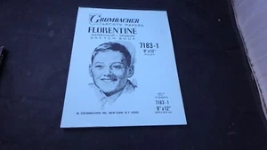 VTG Grumbacher Florentine No. 7183-1 Paper Sketch Book 9" x 12" 15 Sheets - Picture 1 of 6