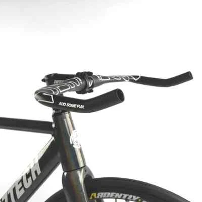 Manillar de bicicleta de carretera de carreras de engranaje fijo 31,8 mm barra doblada de aleación de aluminio ciclismo Foto 1 de 4