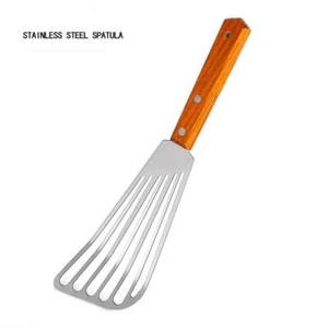 Stainless Steel Slotted Turner Frying Spatula Fish Spatula Leaky Shovel - Picture 1 of 6