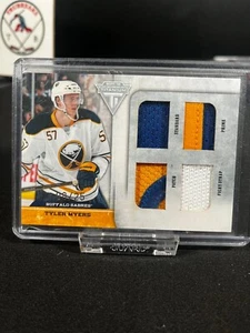 2011-12 panini titanium tyler myers quad patch numbered 8/25 patch,strap,prime - Picture 1 of 2